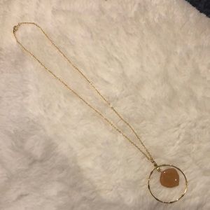 Natural Aspen Leaf Hoop Necklace